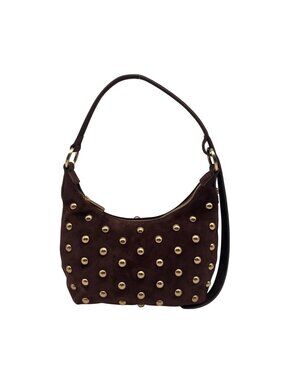 Sam Edelman Spiced Pecan Leather Convertible Bracelet Handle Crossbody Bag